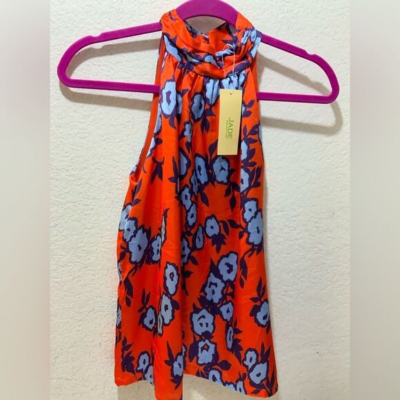 NWT JADE by Melody Tam Halter Top multicolor size S - Picture 1 of 9